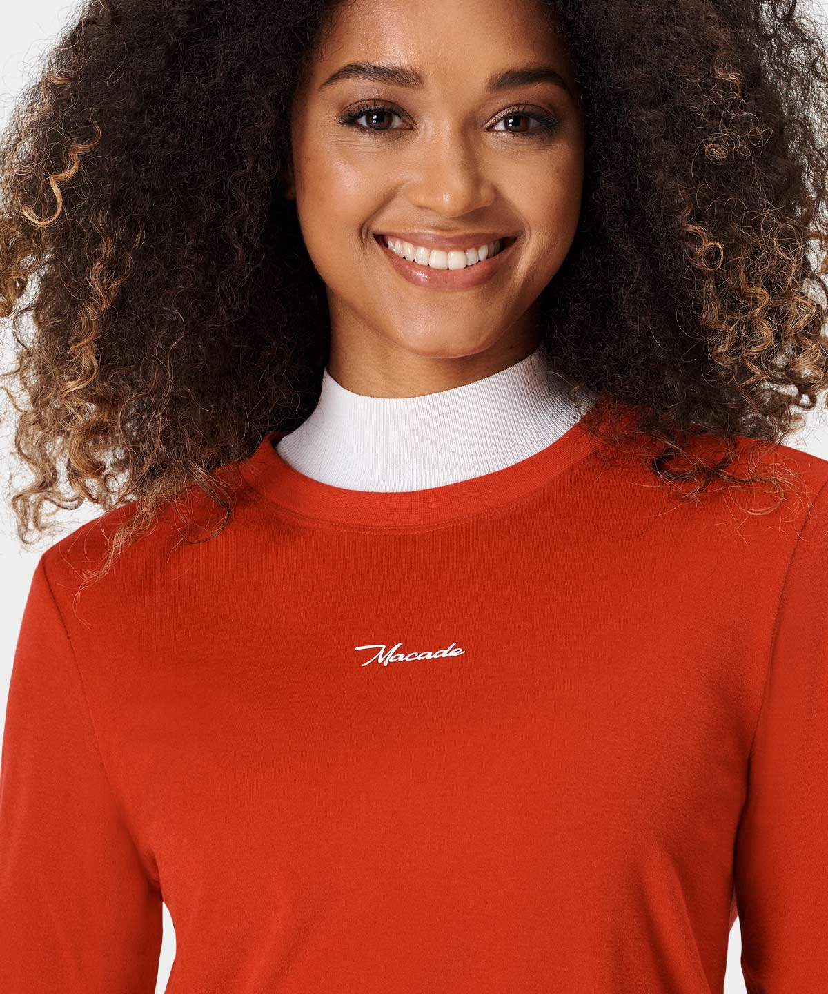 Red Brushed Tour Crewneck