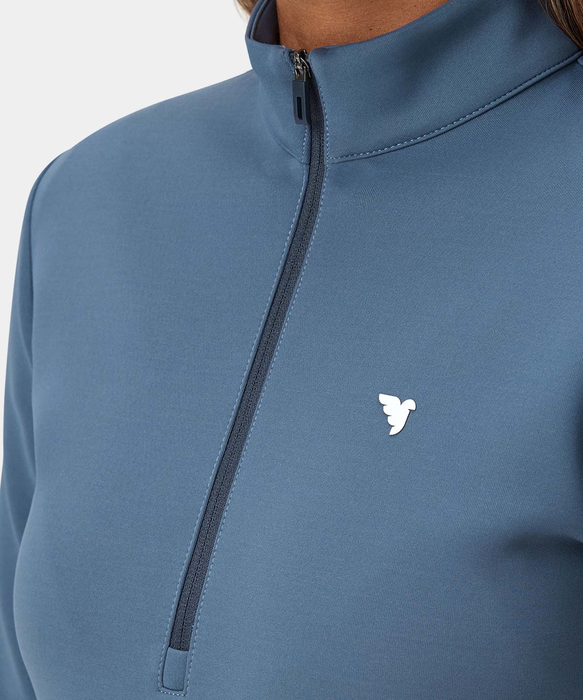 Slate Blue Therma Quarter Zip Macade Golf