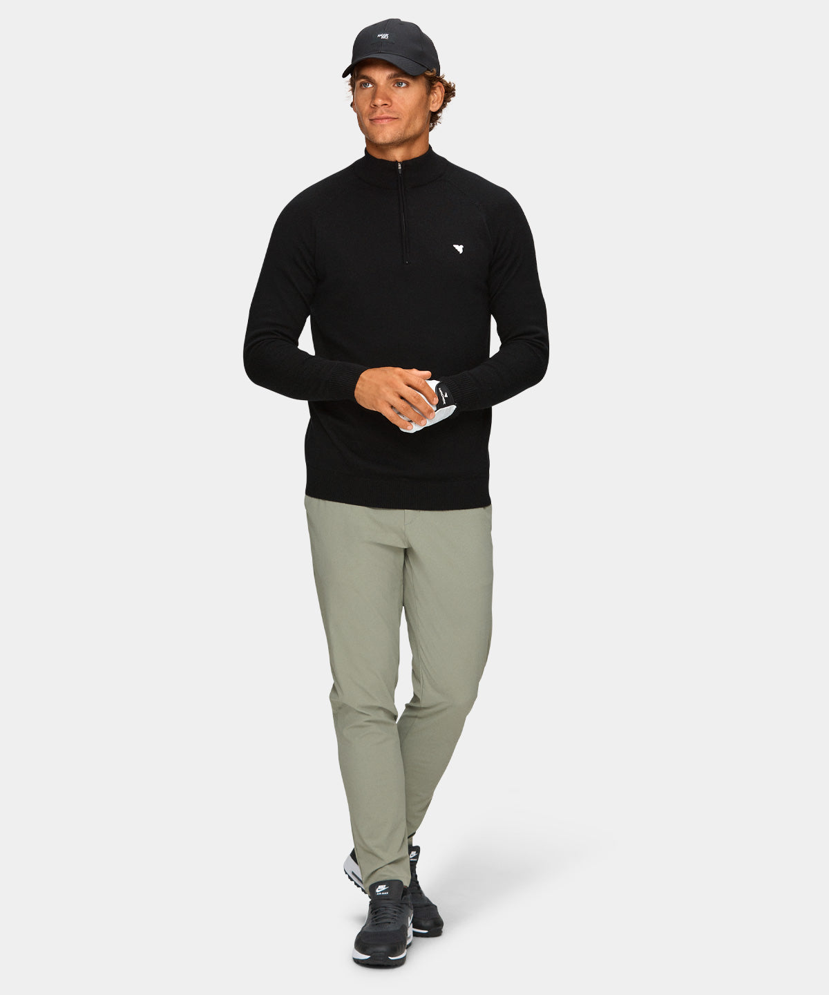 Black Merino TX Quarter Zip Macade Golf