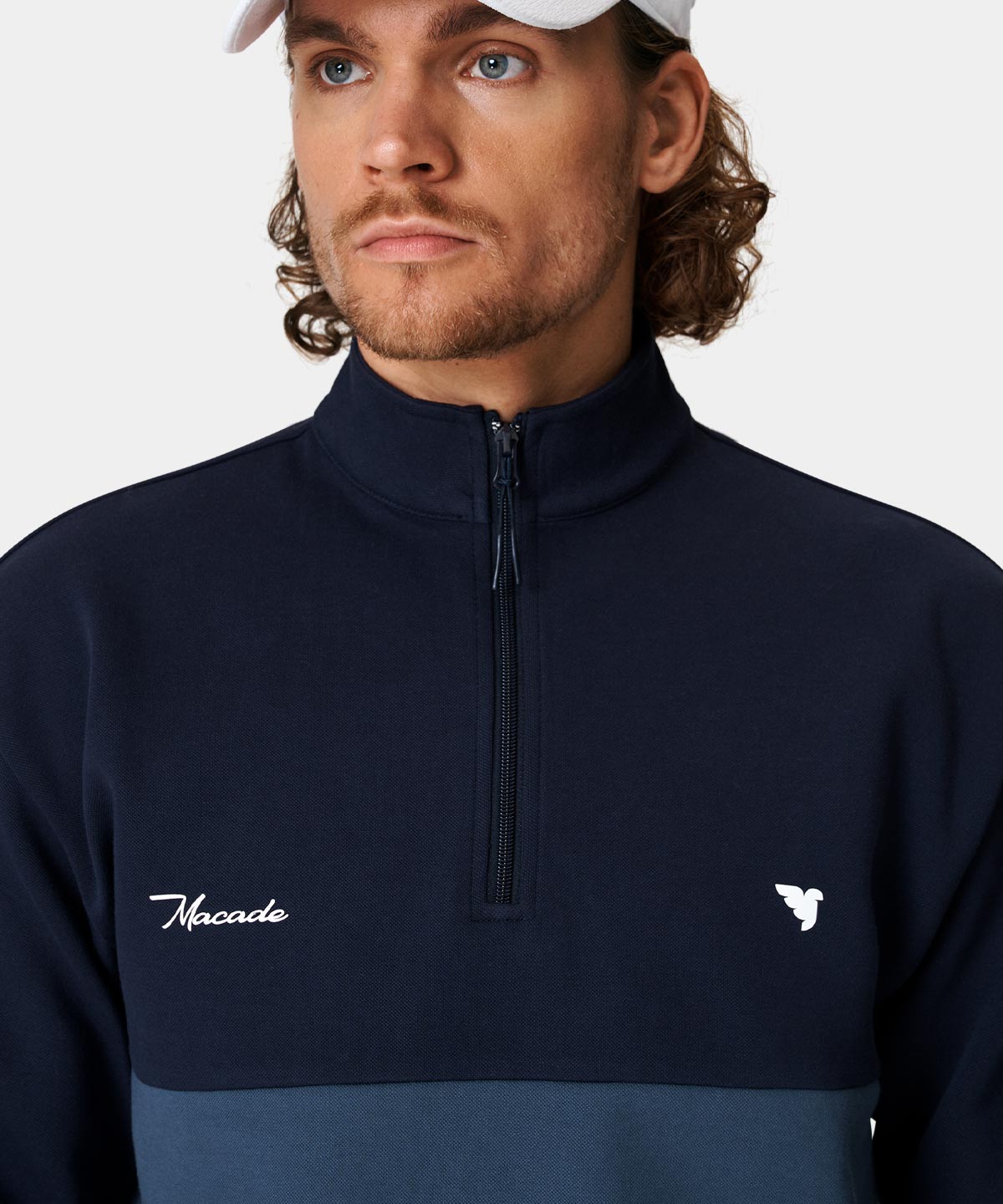Stone Range Block Zip Sweater