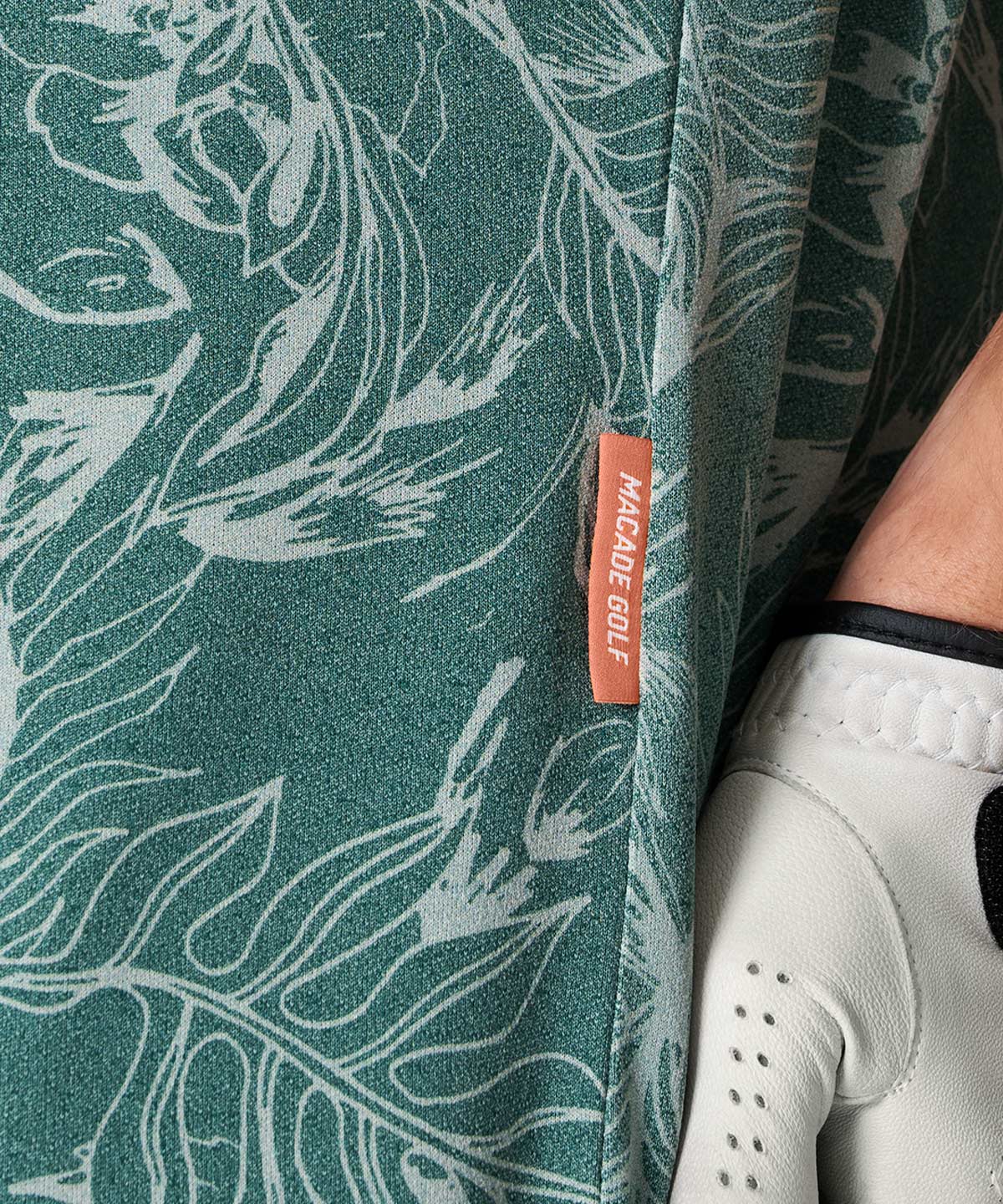 Taylor Flowery Green Camp Shirt