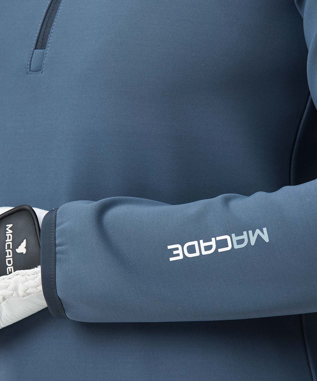 Slate Blue Therma Quarter Zip Macade Golf
