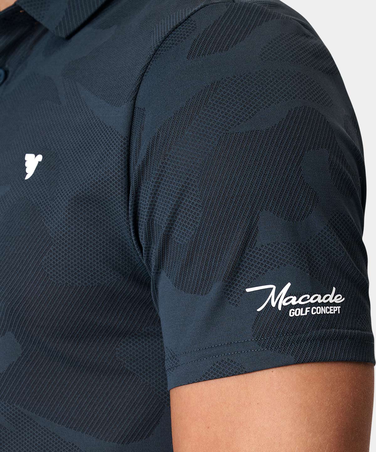 Nolan Camo Shirt - Charcoal Polo