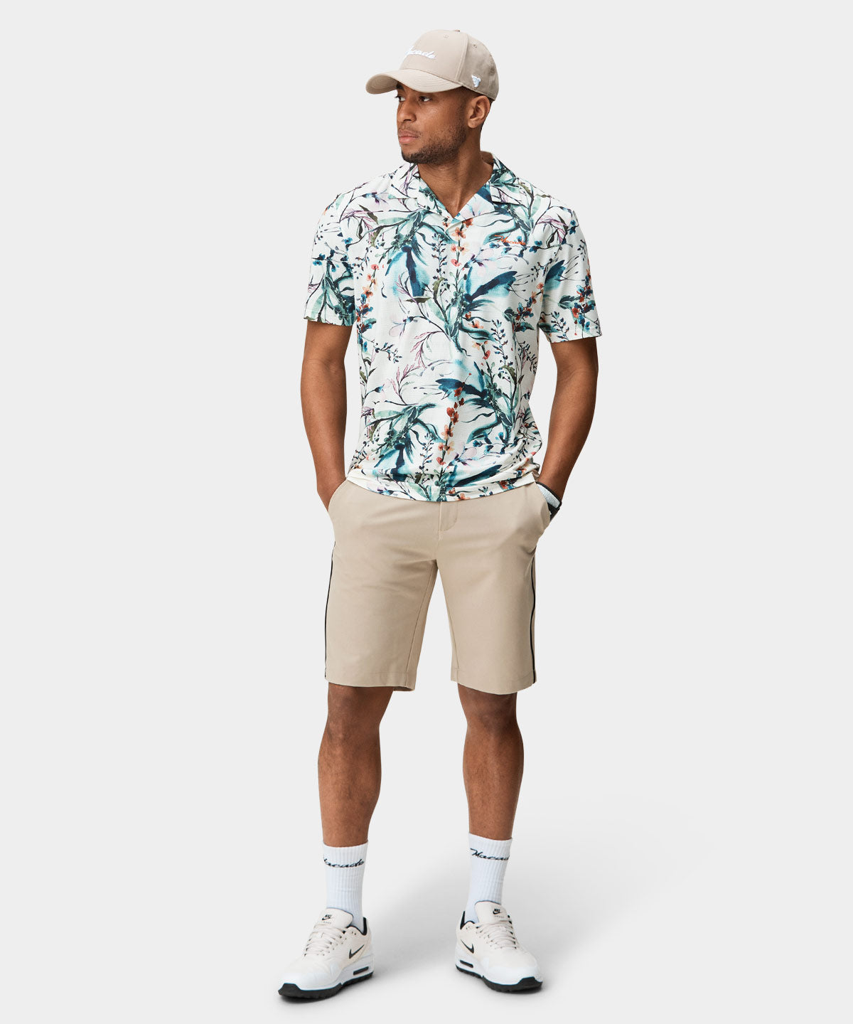 Badlands Floral Camp Shirt Macade Golf