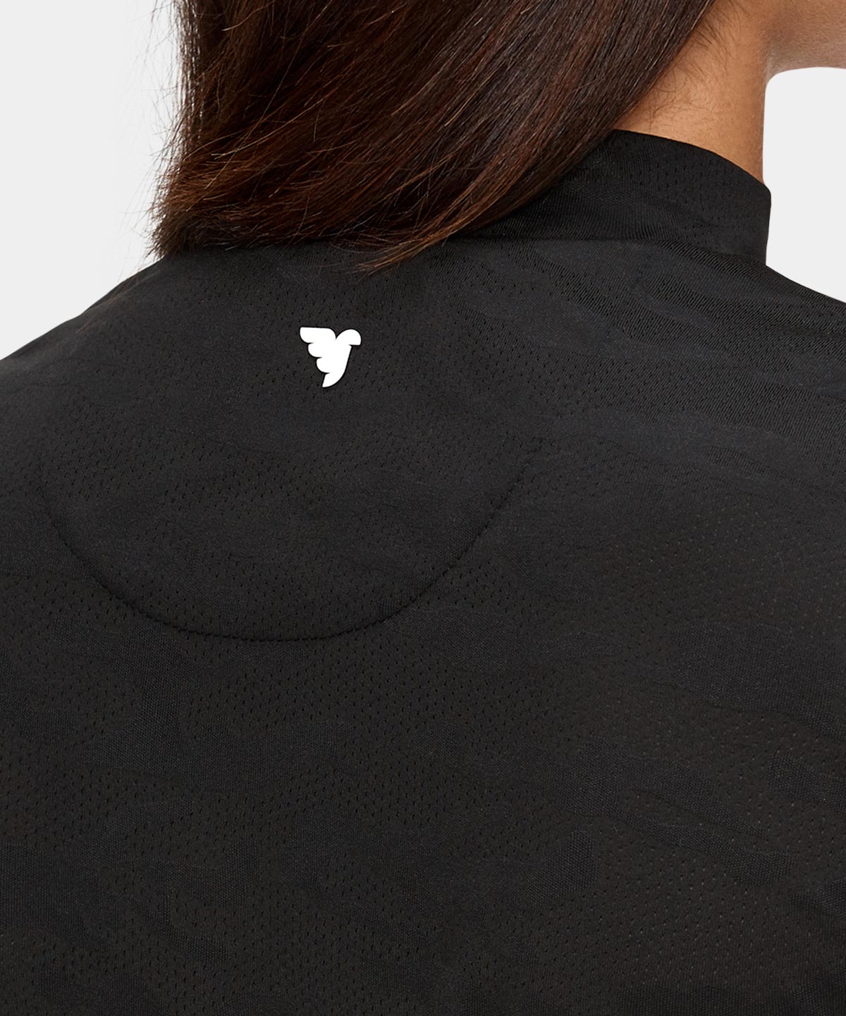Black TX Mock Neck Shirt Macade Golf