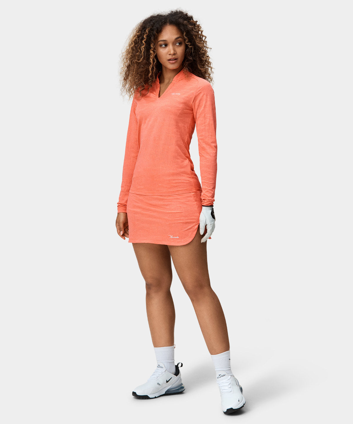 Kelly Red Long-Sleeve Shirt Macade Golf