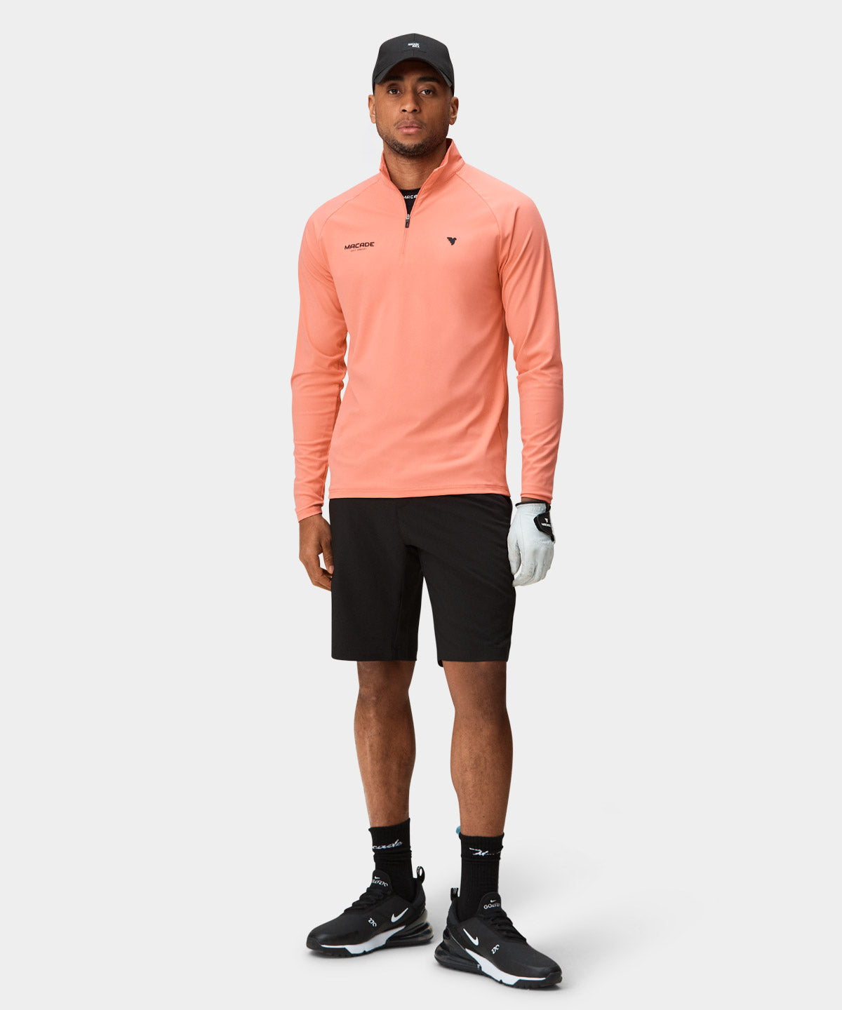 Peach Tour Quarter Zip Macade Golf