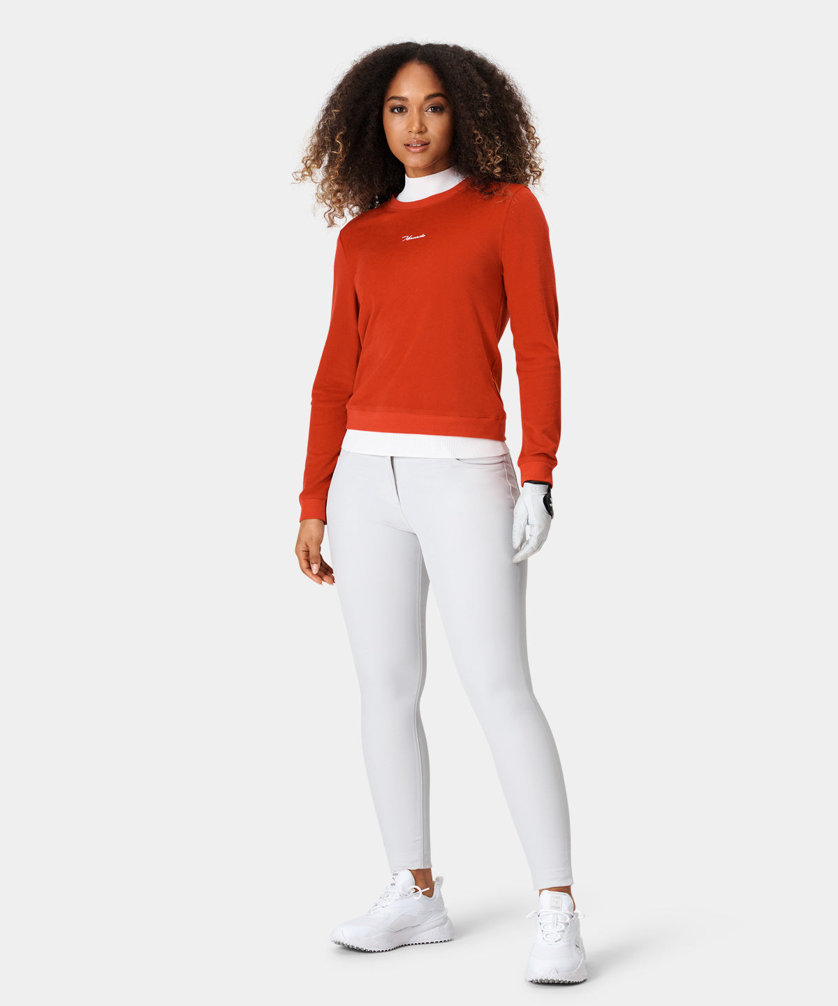 Red Brushed Tour Crewneck