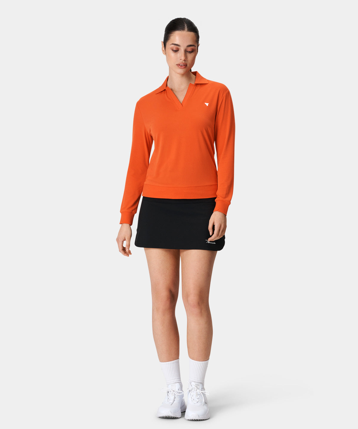 Sadie Open Shirt - Red Long Sleeve