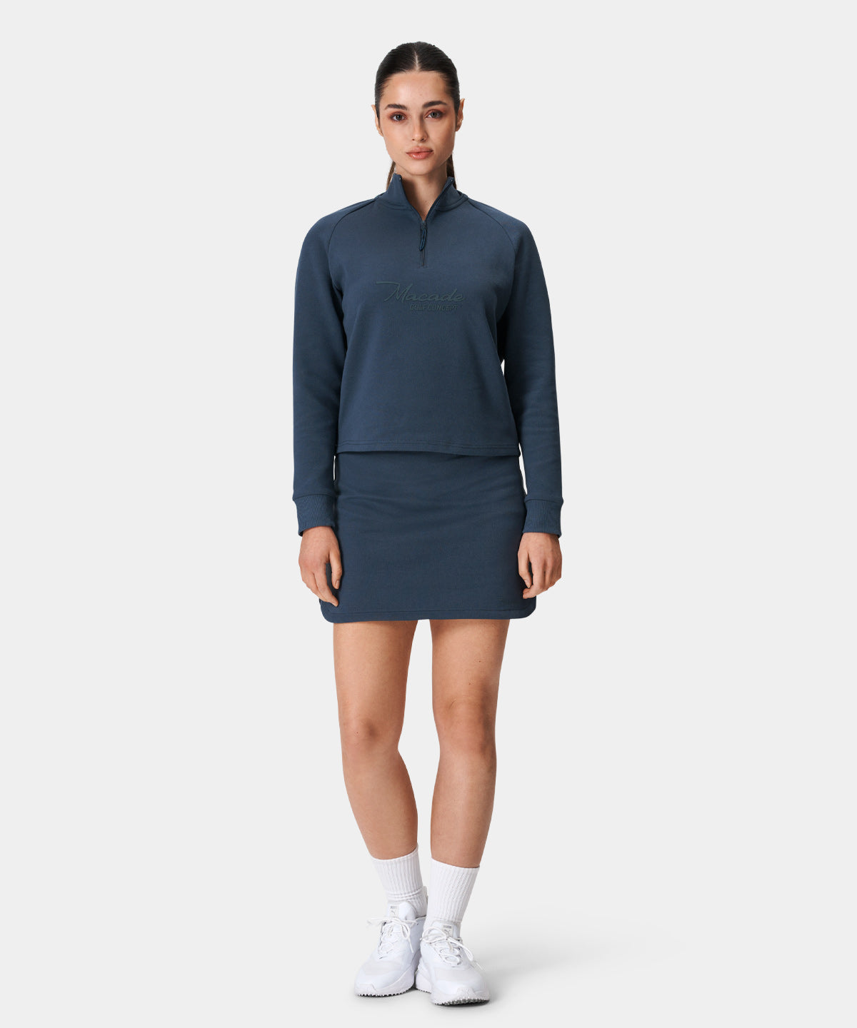 Navy Range Zip Sweater