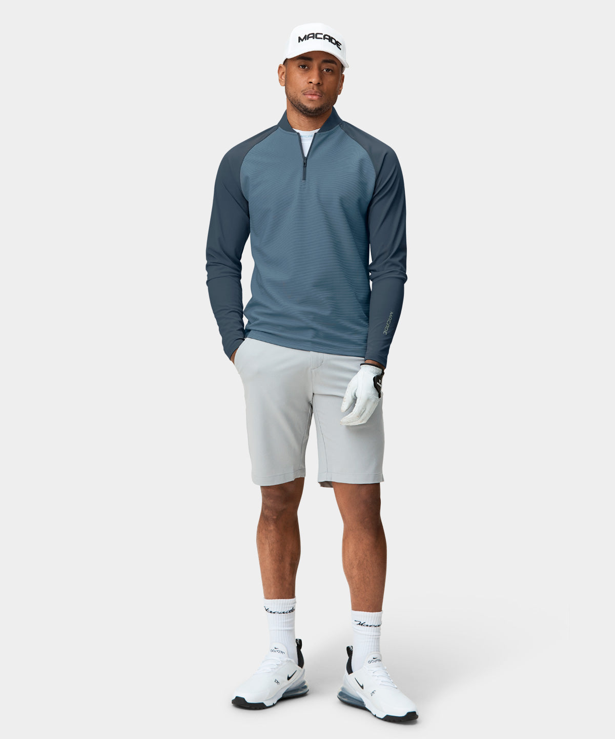 Slate Tech Bomber Zip