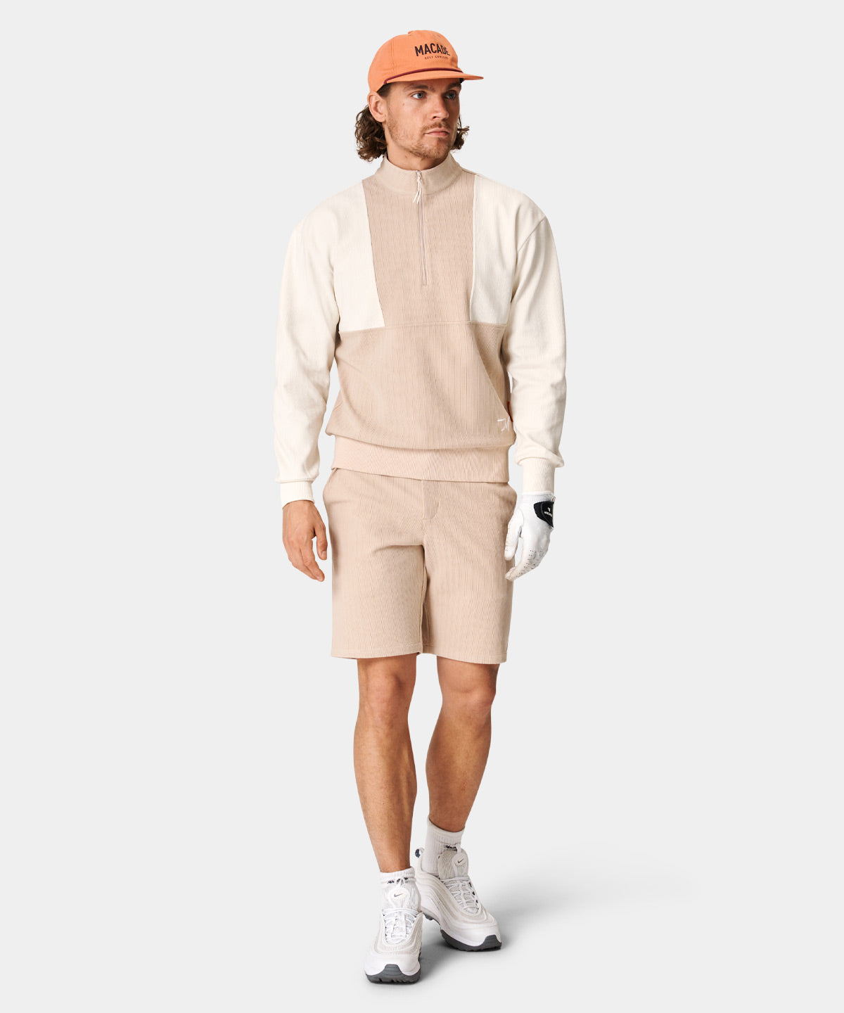 Sand TB Quarter Zip