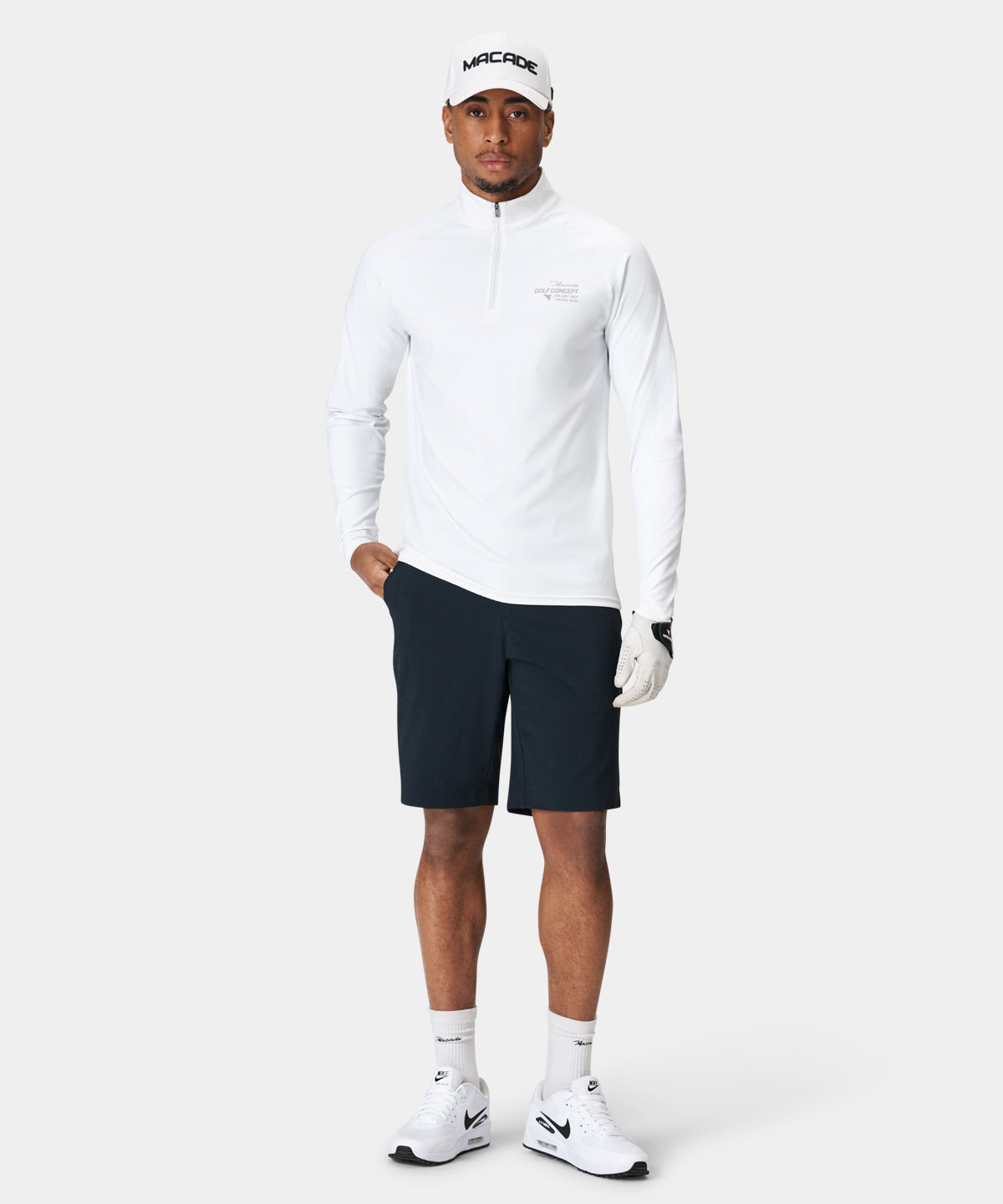 White Tour Quarter Zip
