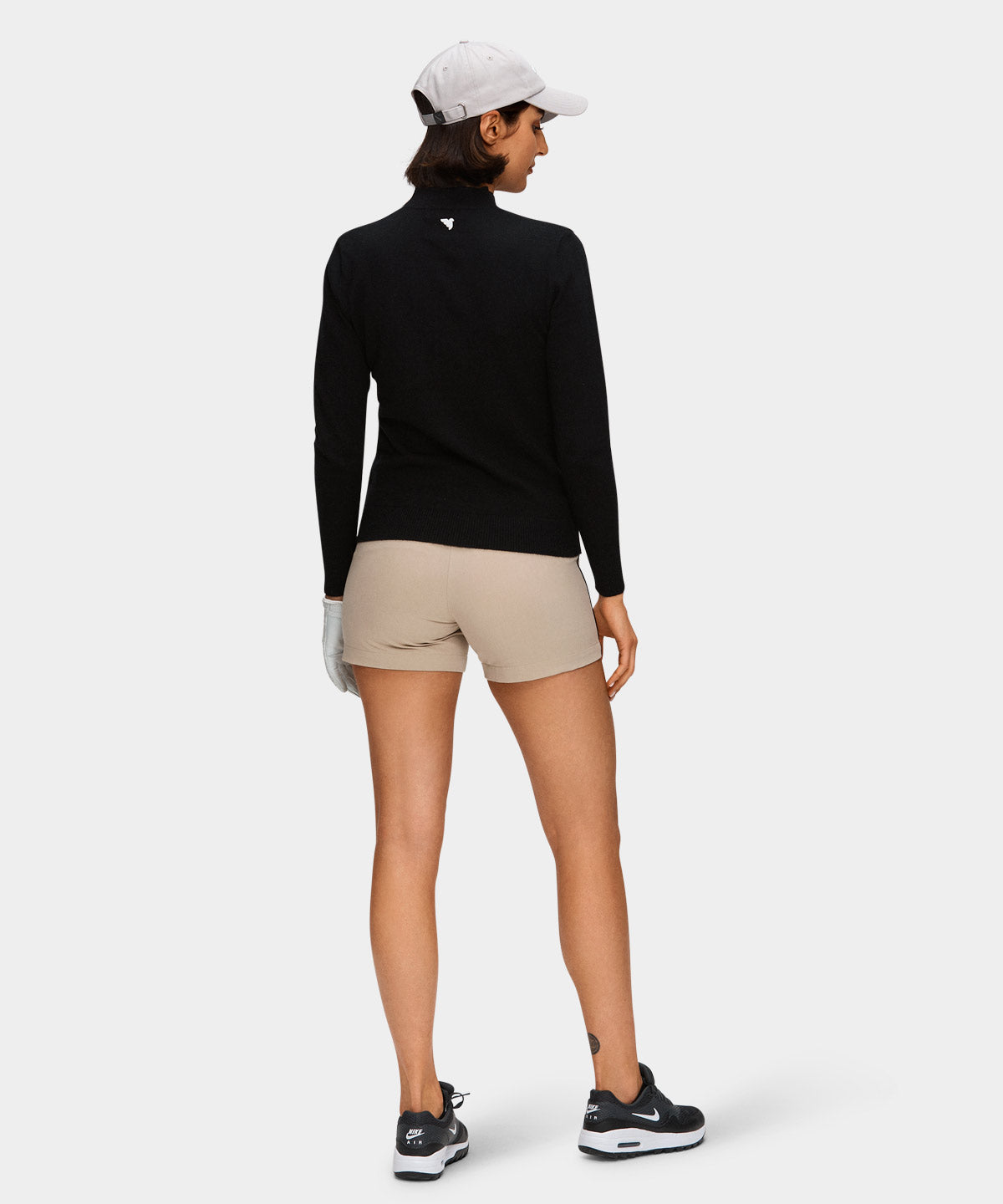 Black Tech Mock Neck Macade Golf