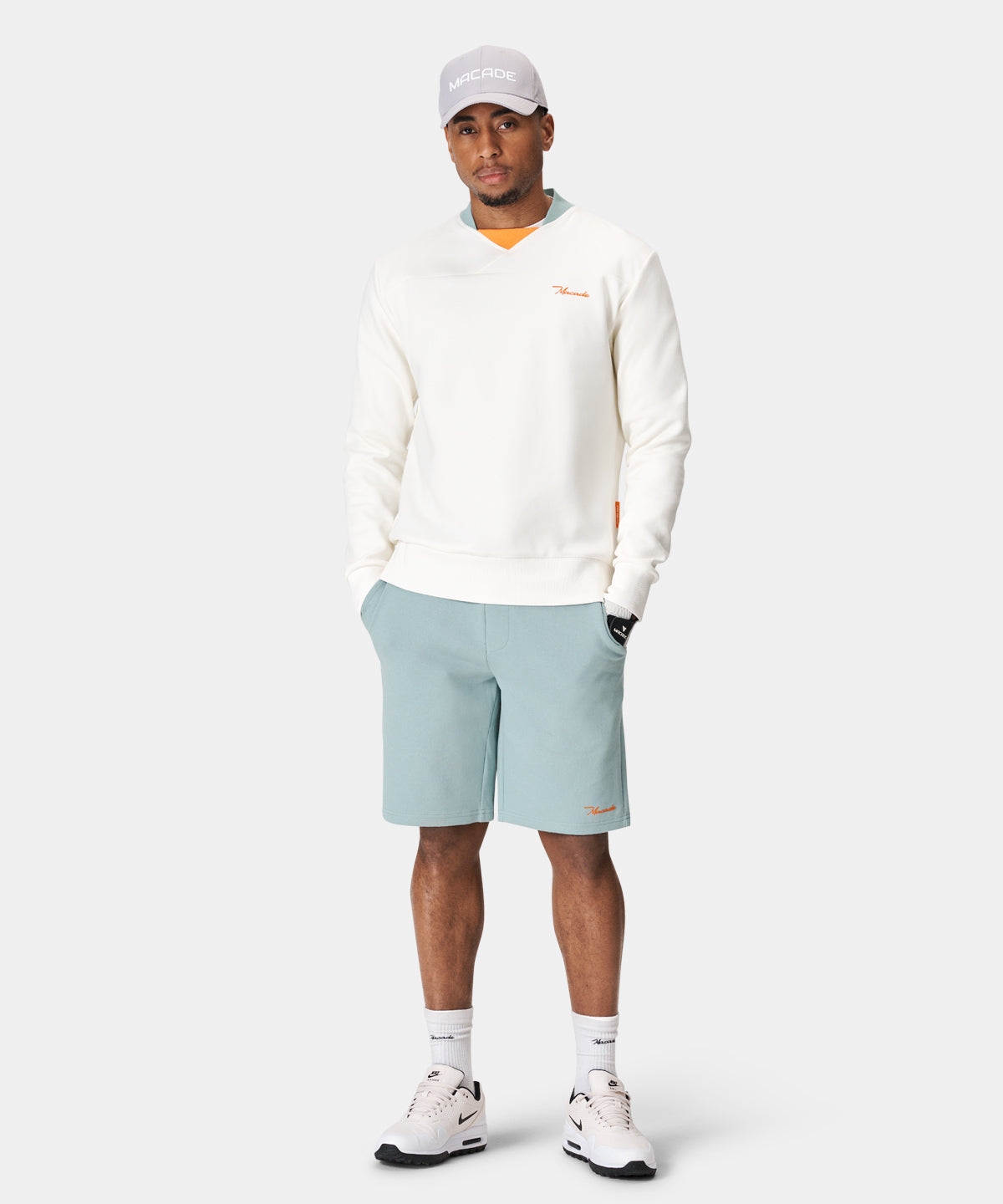 White TX Tour Bomber Sweater