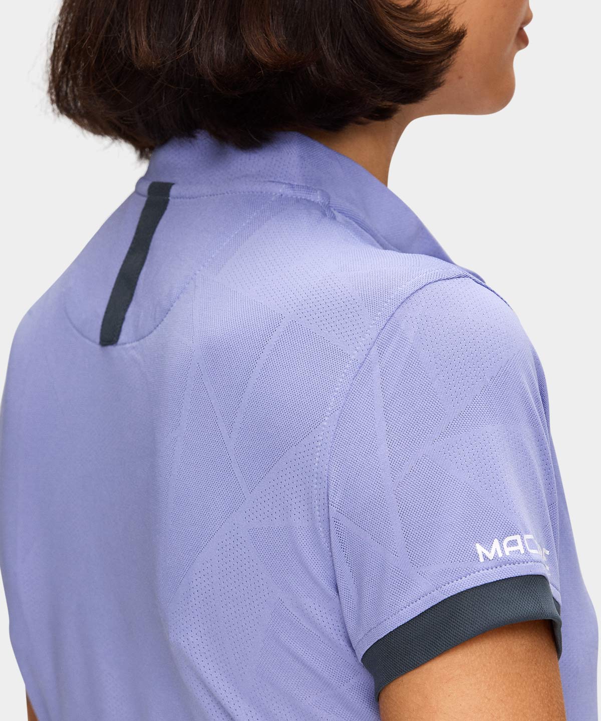 Lilac Geo Air Bomber Shirt Macade Golf