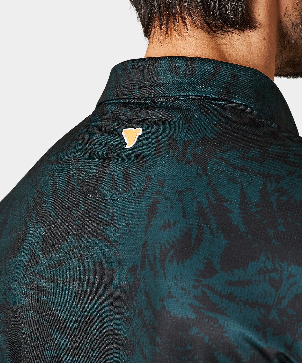 Fern Green Script Polo Shirt