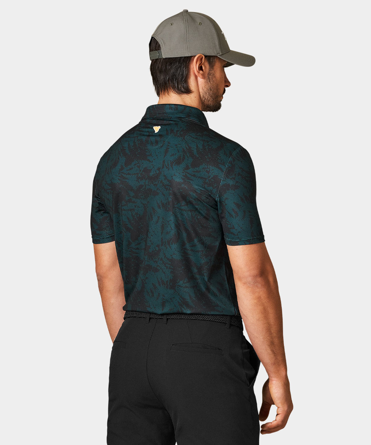 Fern Green Script Polo Shirt