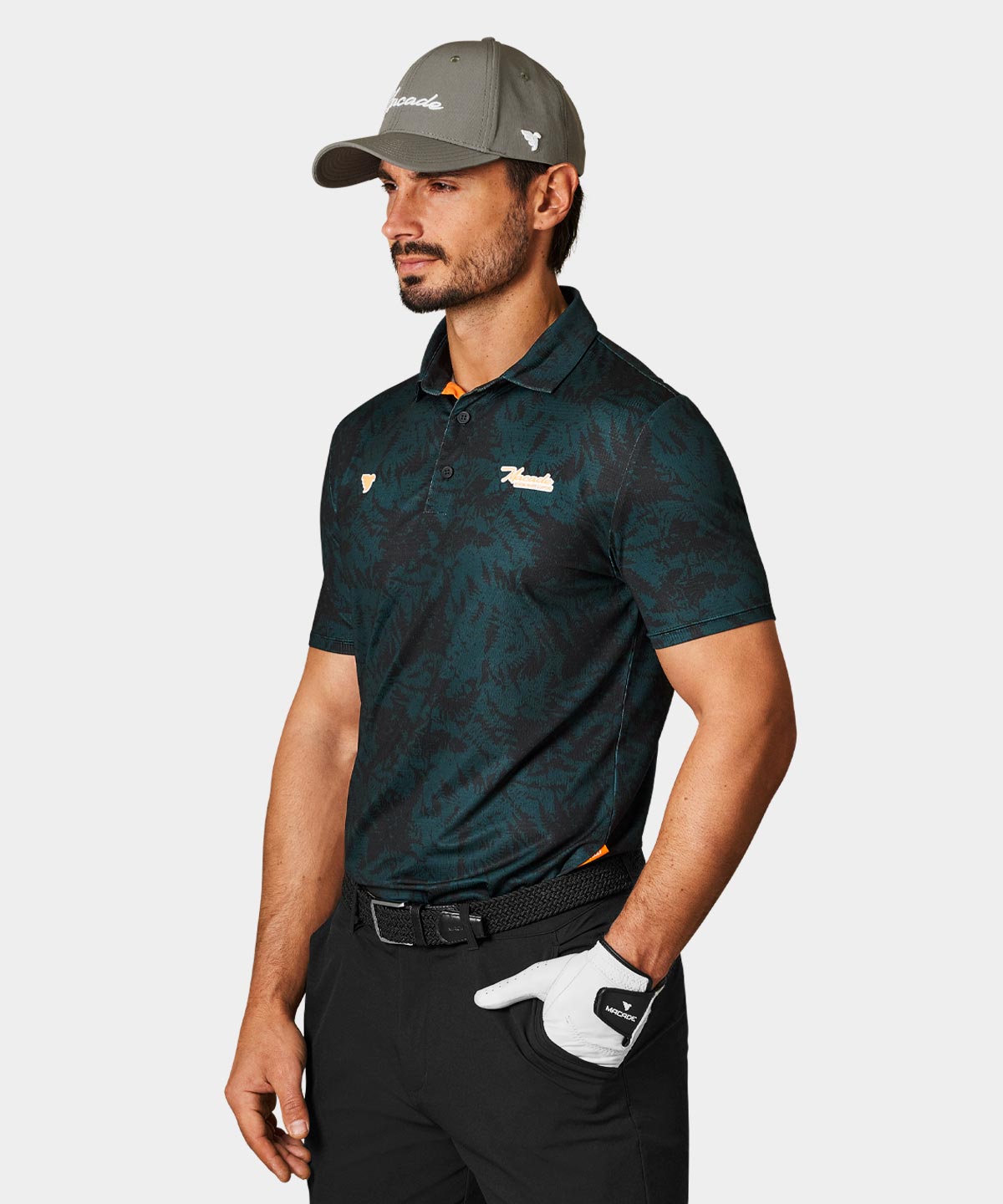 Fern Green Script Polo Shirt
