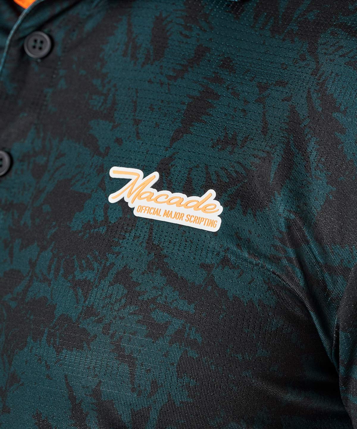 Fern Green Script Polo Shirt