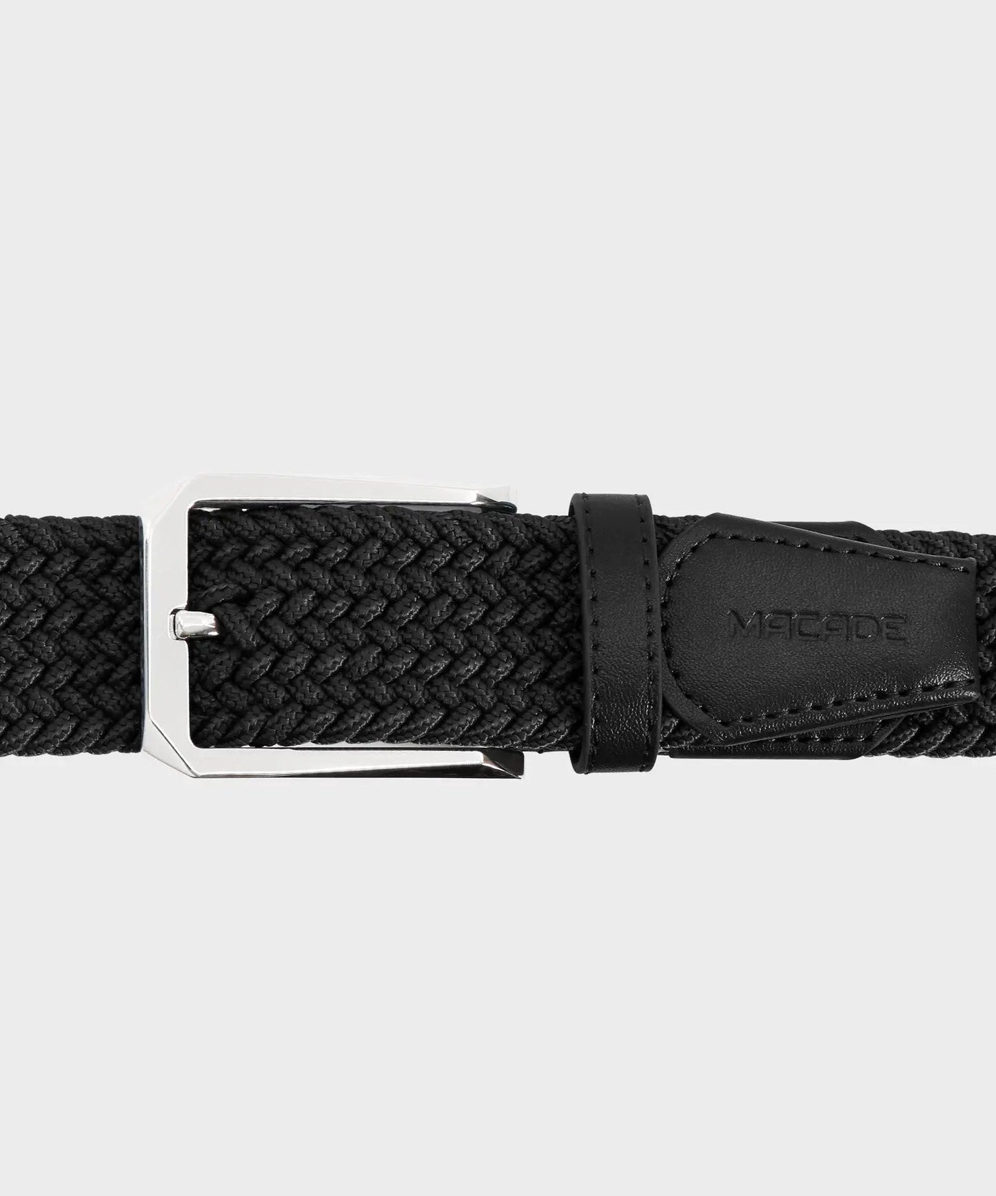 Men's Elastic Black Belt Macade Golf