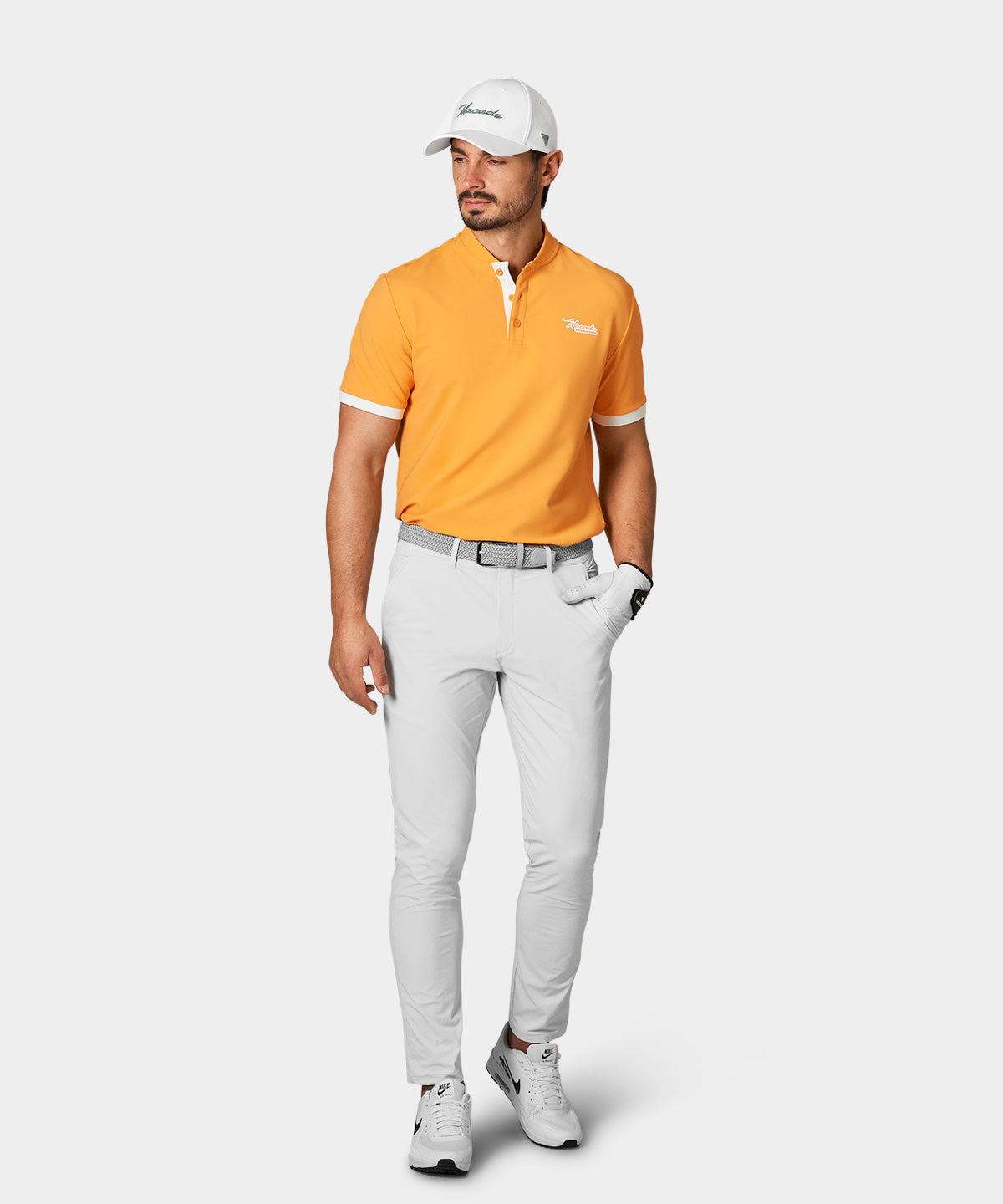 Pampas Orange Script Bomber Shirt