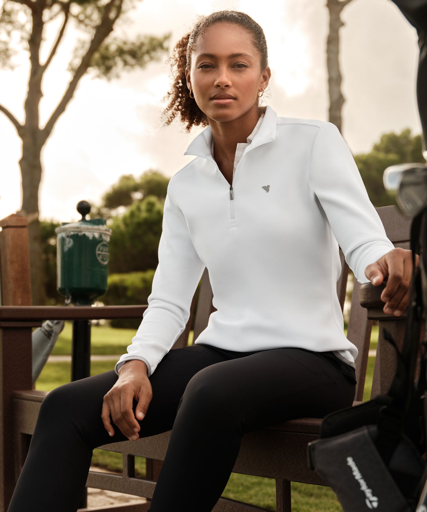 White Therma Quarter Zip