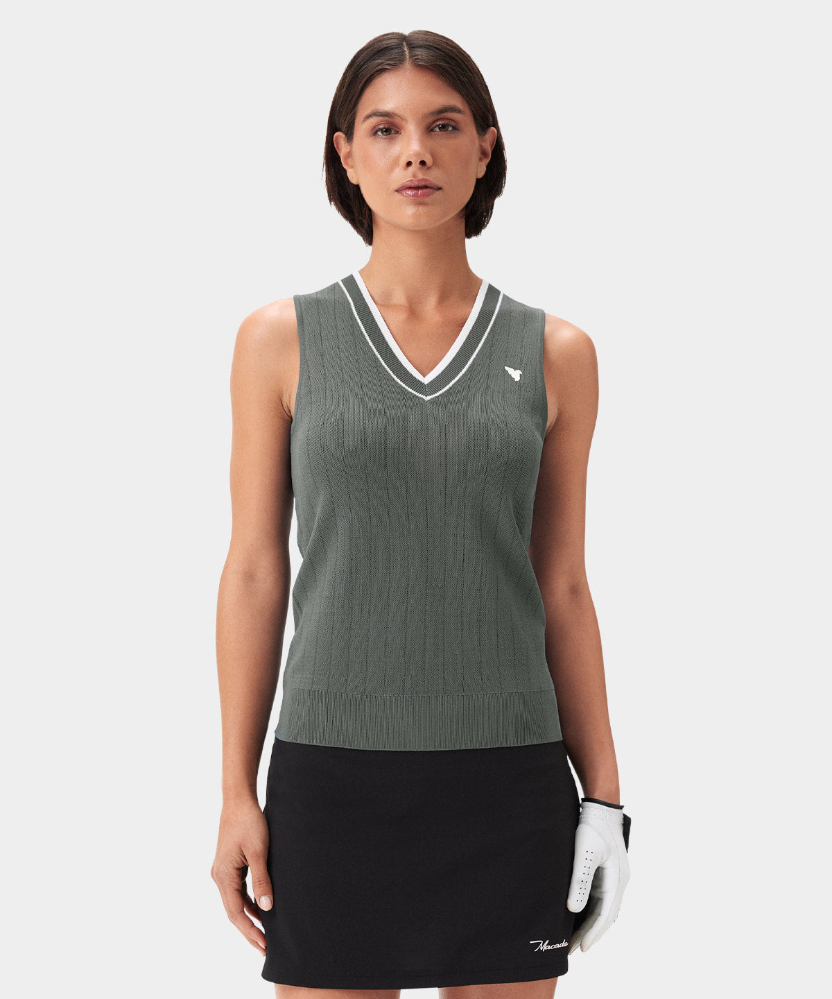 Top Sans Manches Kersh Taille XL - Vert Sage, Col Bateau, Coton Mixte, Occasion Très Bon état