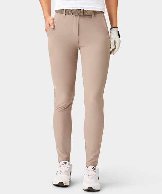 Ash Brown Four-Way Stretch Jogger