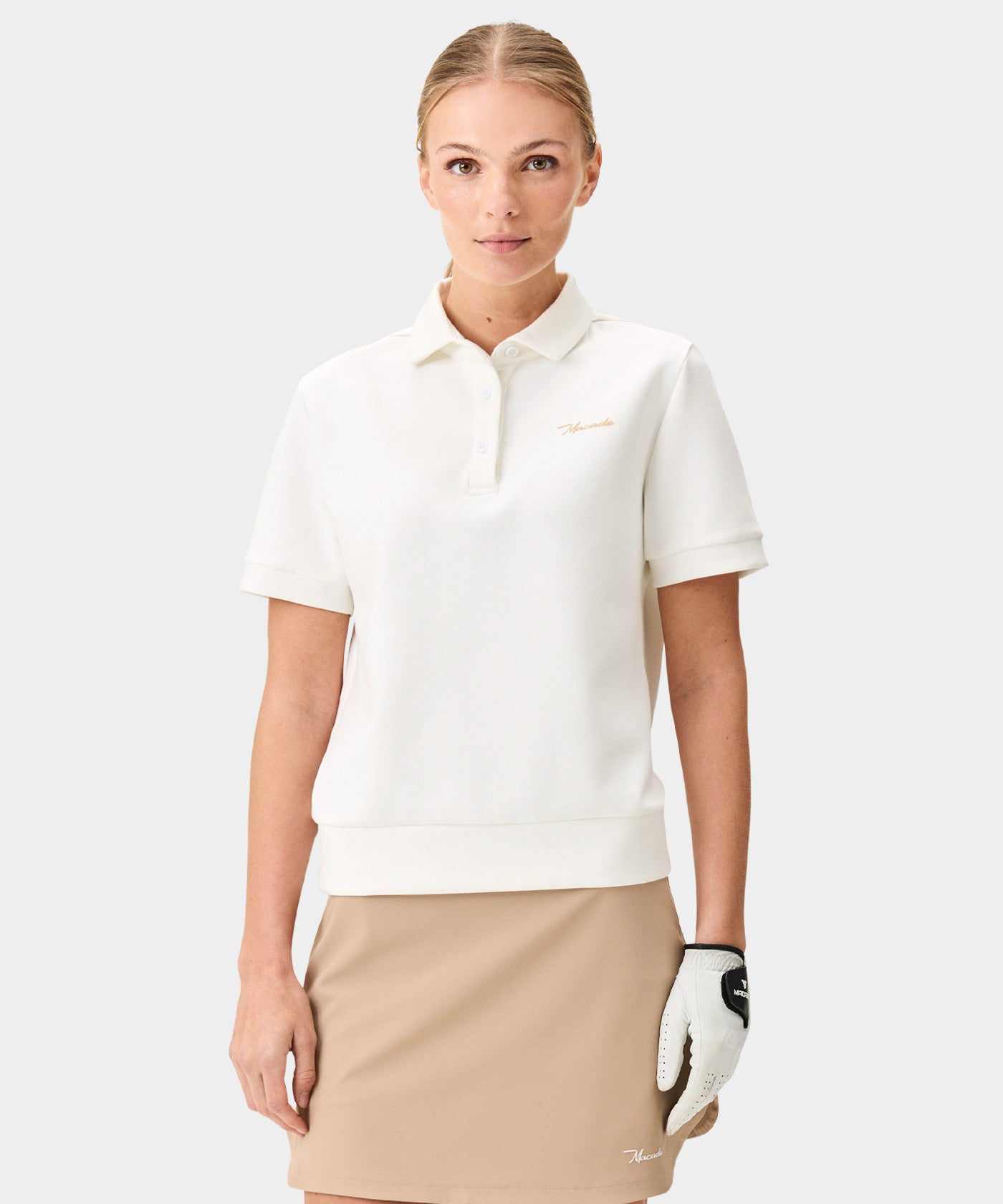 GENTLE WOMEN SHIRTS ホワイト　アパルトモン Women's Aura TX Relaxed Golf Shirt - Macade