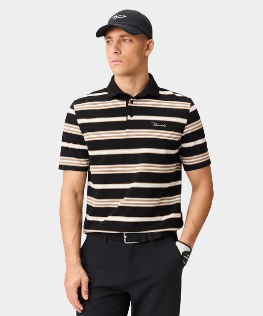 Striped Script Shirt - Black