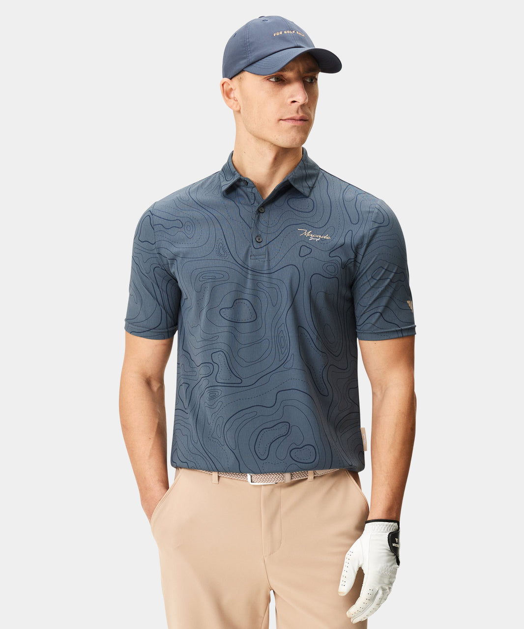 MASTERS MTRIFLD-SCRIPT GREEN/WHITE TOWEL
