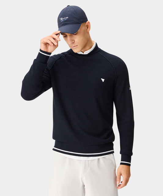 Flow Light Bomber Neck - Navy
