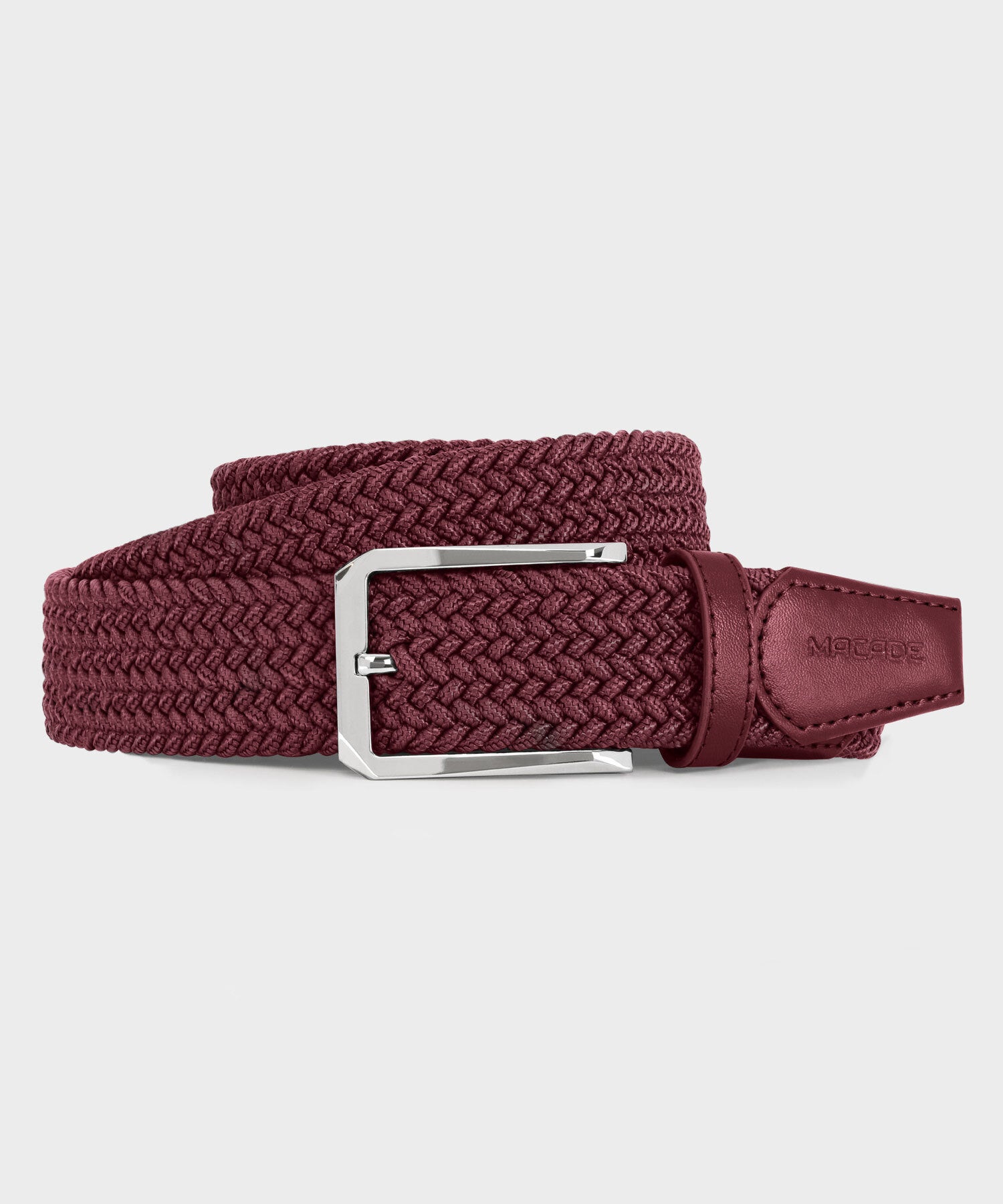 Women's Elastic Burgundy Belt Macade Golf