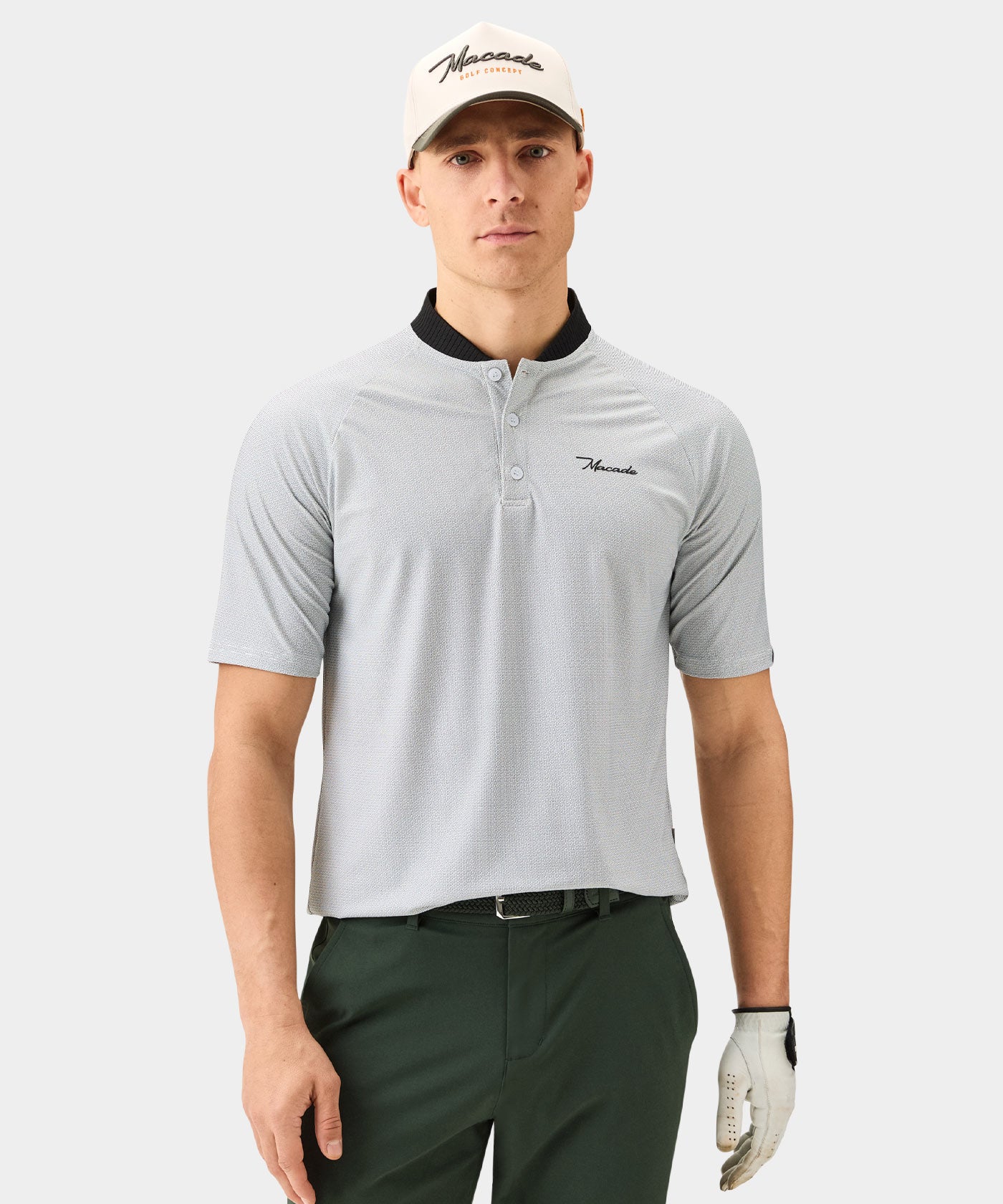 Crew White TR Bomber Shirt