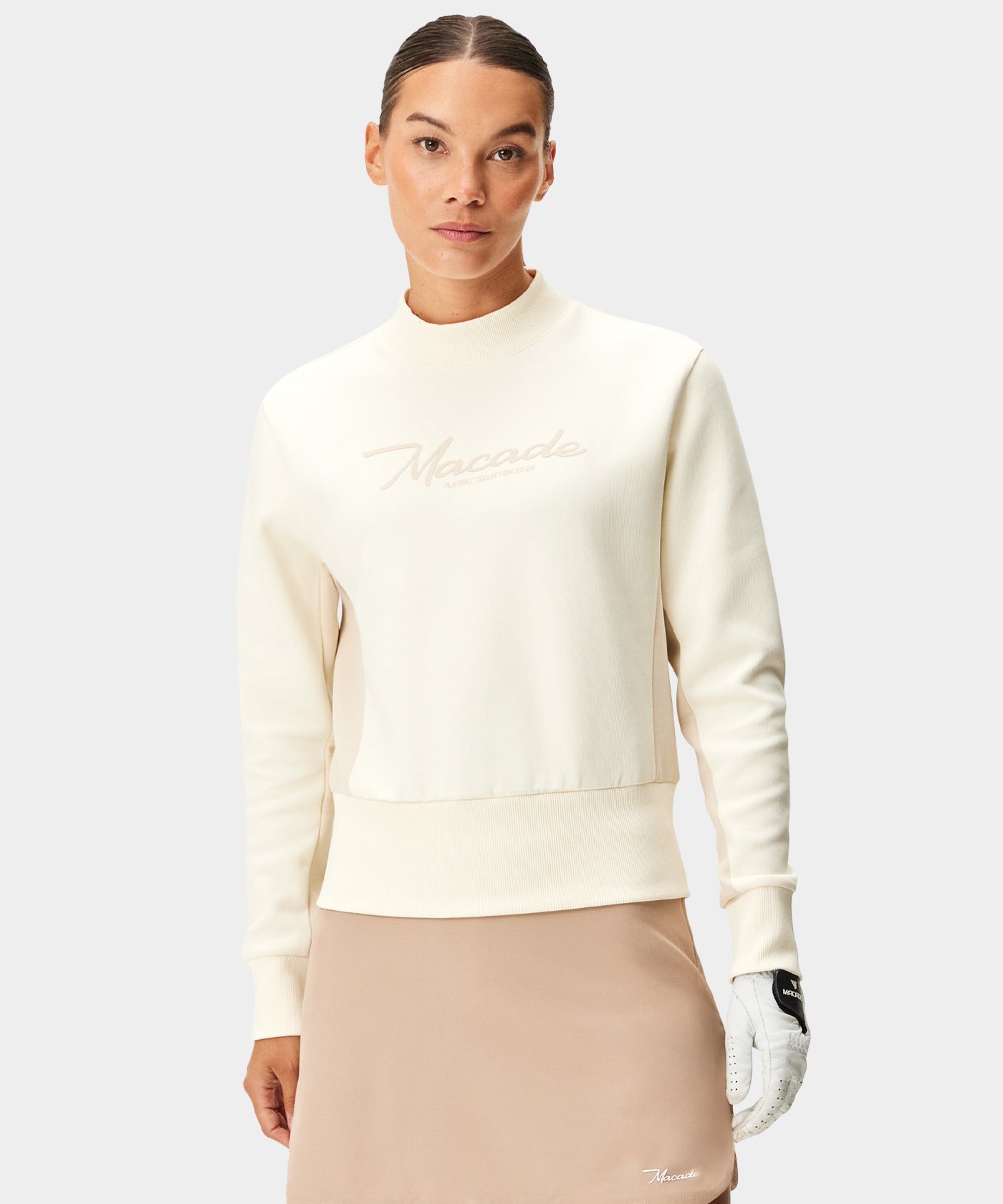 Lace Players Cropped Sweater