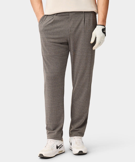 Ridgeweave Pleated Trousers - Jet Grey