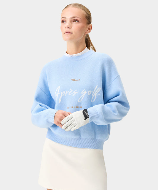 Light Blue Oversized Knit Sweater