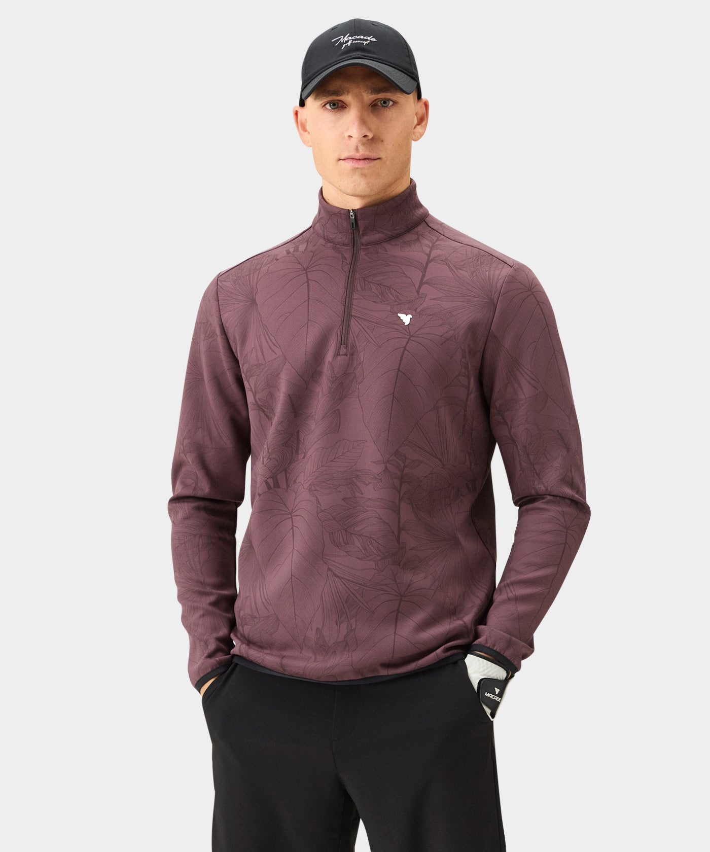 Mauve Palm Therma Quarter Zip