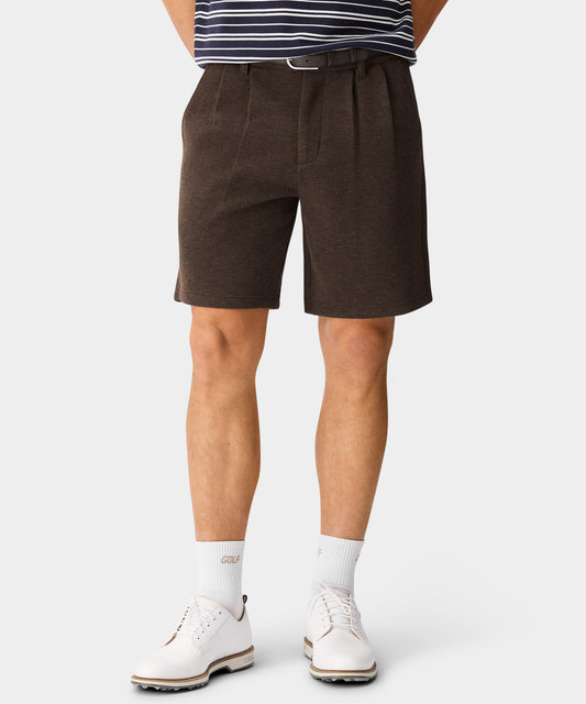 Hayes Pleated Course Shorts - Brown
