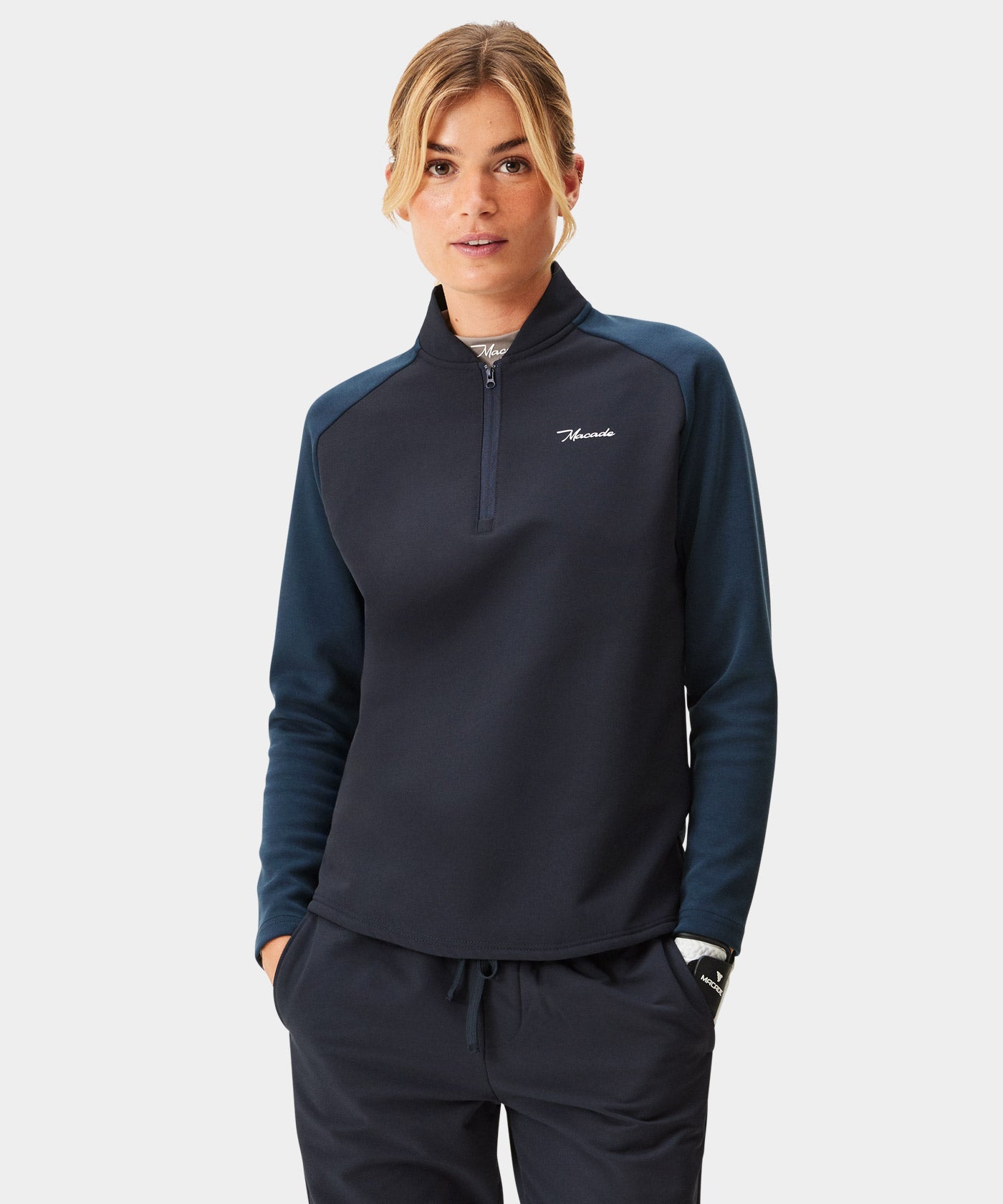 Navy Hybrid Shield TX Quarter Zip