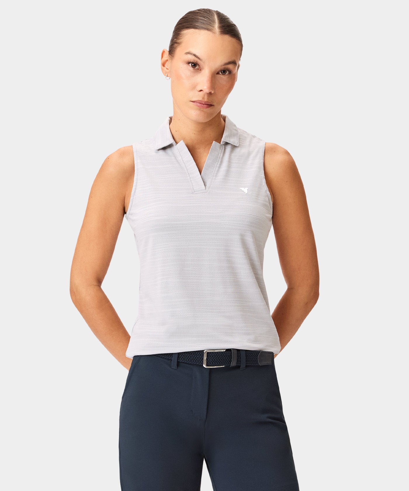 Paige Light Grey Sleeveless Shirt
