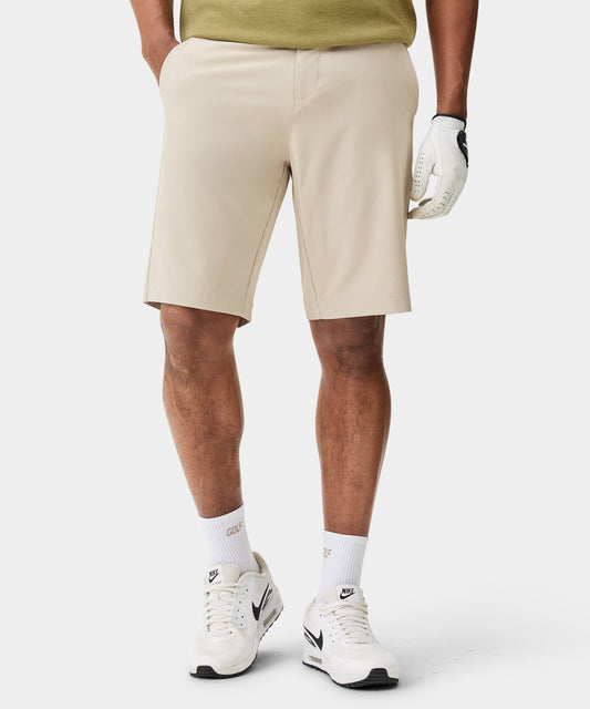 Tan Four-Way Stretch Shorts