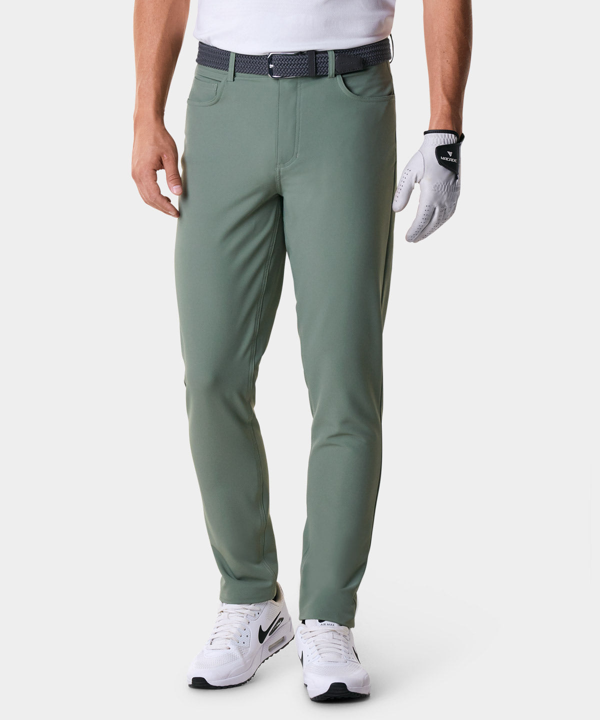 Travis Basil Green Stretch Trouser – Macade