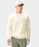 Cashmere Blend Intarsia Crewneck - White Knit