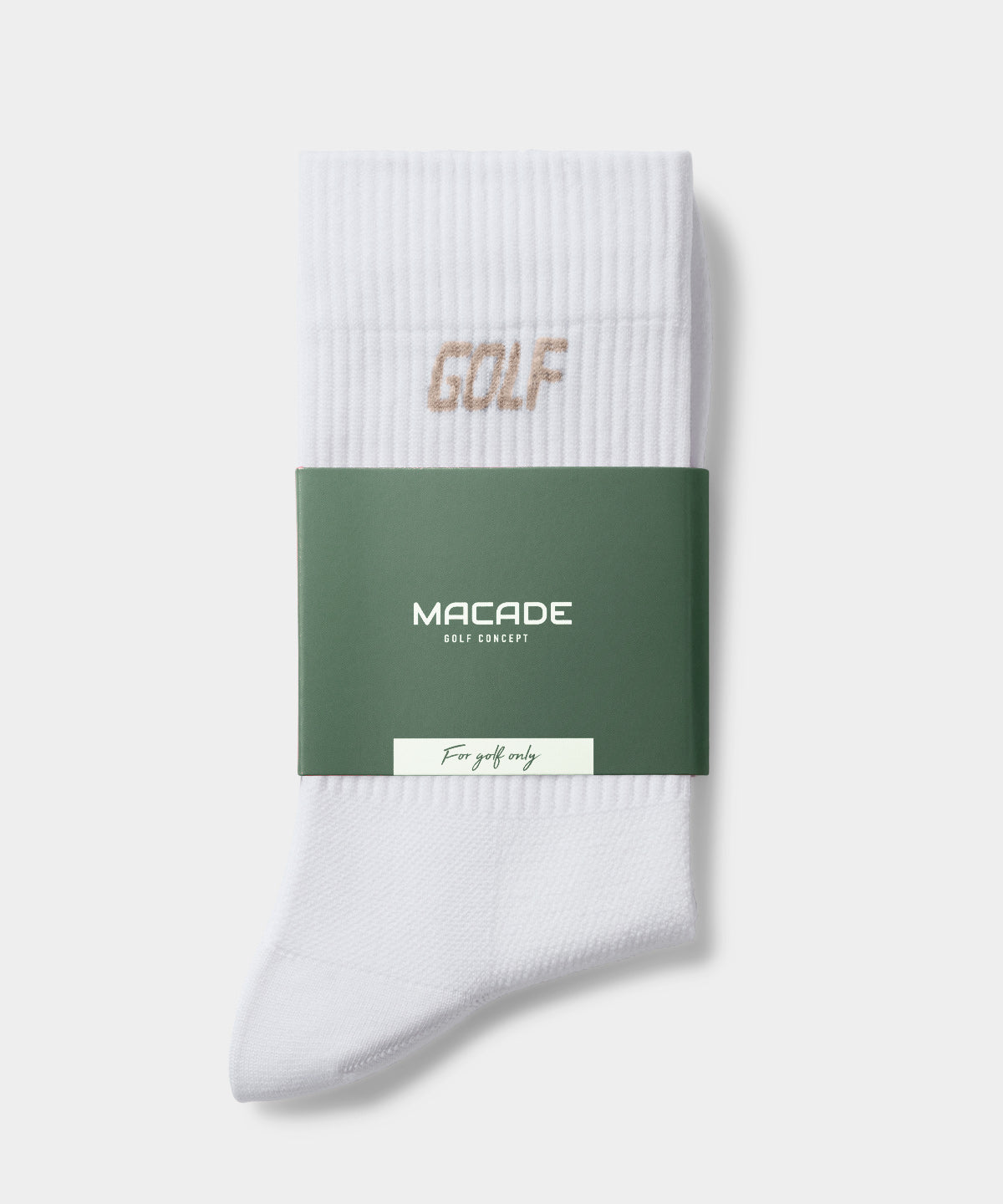 Men’s White Golf Crew Socks