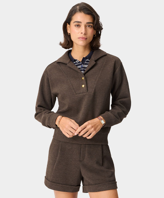 Penny Wool Sweatshirt - Brown