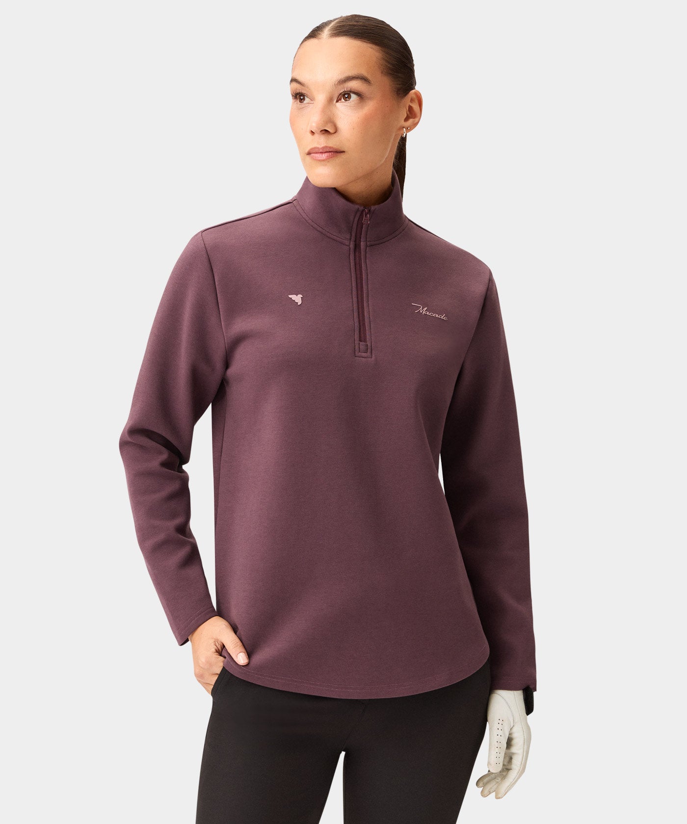 Zoe Mauve Flex Quarter Zip
