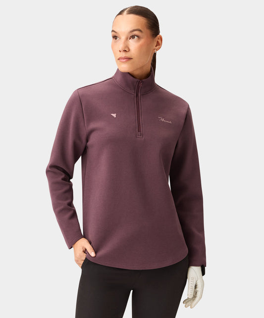 Zoe Mauve Flex Quarter Zip