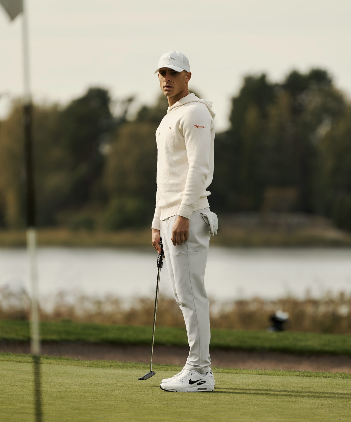 White Golf Crossover Hoodie Macade Golf